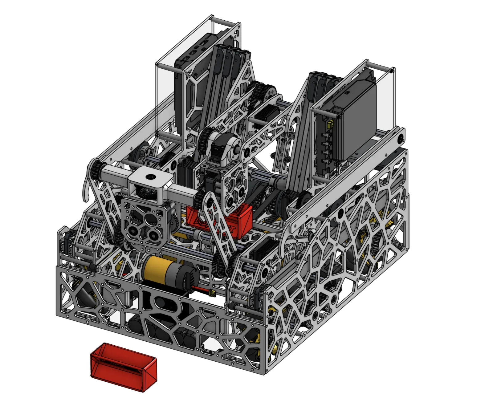 CAD render of the double differential claw
